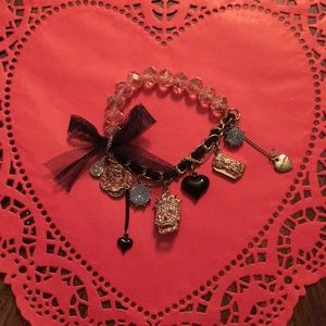 Betsey Johnson Charm Stretch Bracelet
